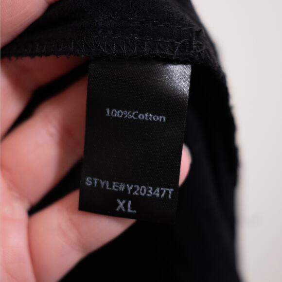 Pomander Place Carolina Caftan Black Windowpane V-Neck Resort Gauzy SZ XL - Picture 6 of 6